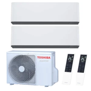 Toshiba Shorai Curve WHITE multisplit 2x1 (2x 3,5 kW) včetně montáže